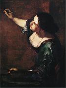 Artemisia  Gentileschi Self-Portrait as the Allegory of Painting (mk25) oil painting reproduction